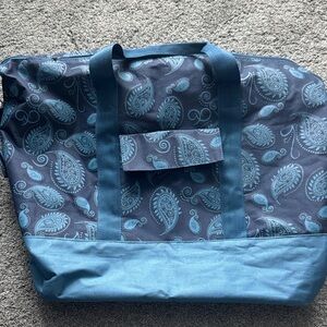 Blue Paisley Tote Bag